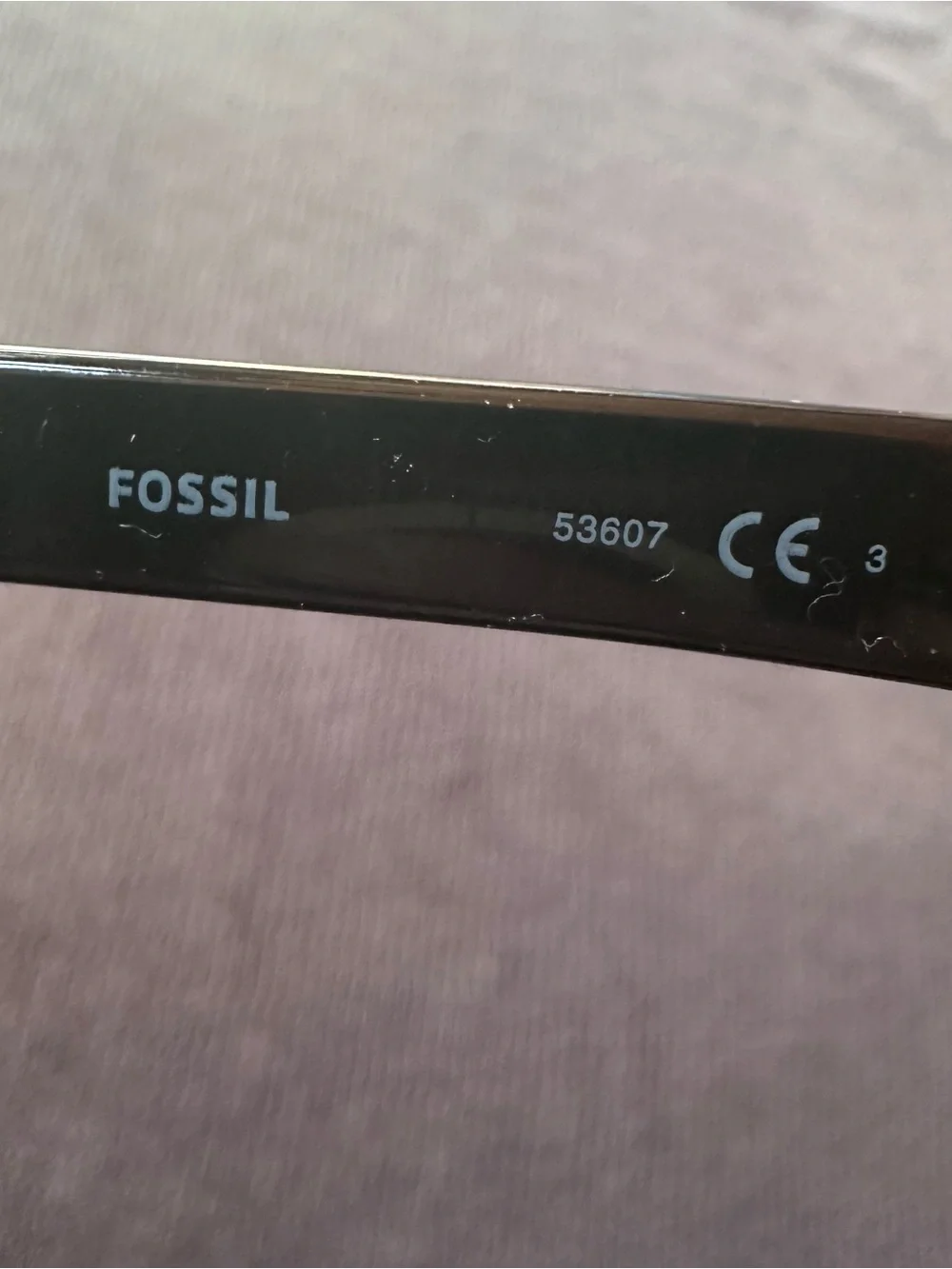 Fossil FM43 Black Square Sunglasses 57-18-144 100% UV Protection